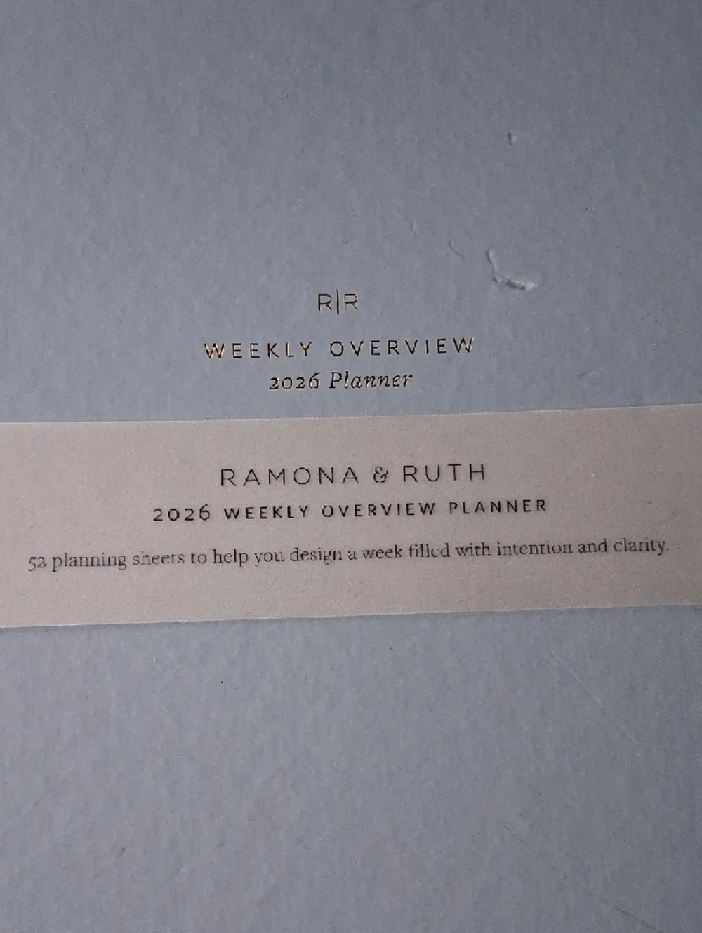 NWT! 2026 Ramona & Ruth Weekly Overview Planner & Calenders